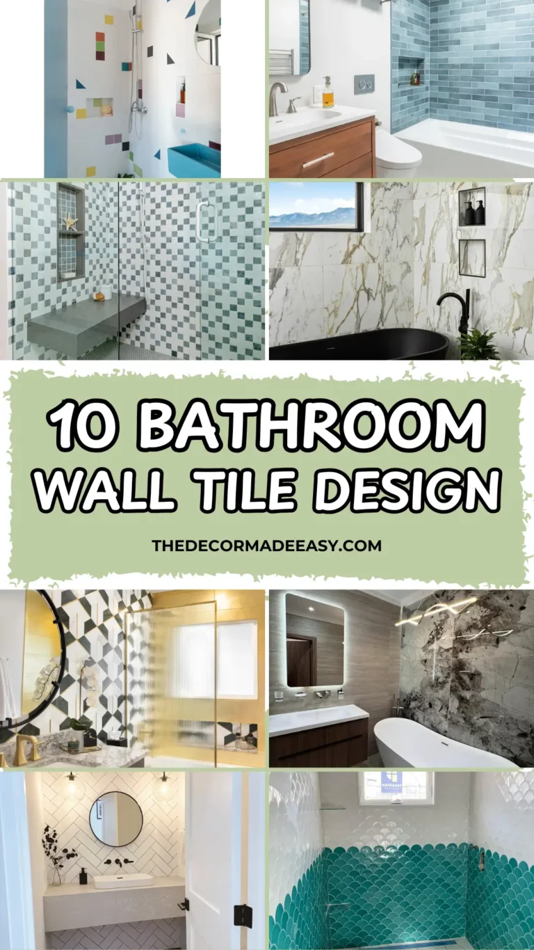 10 bathroom wall tile design ideas