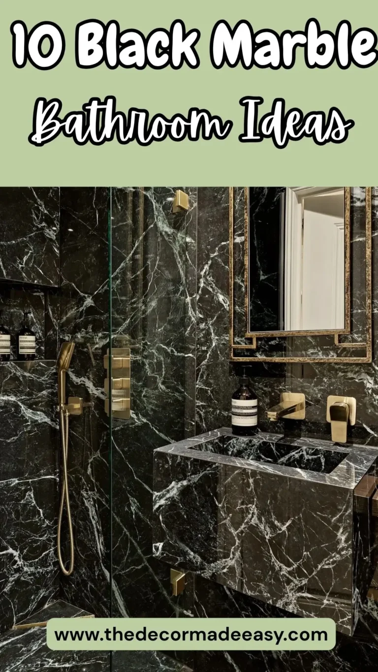 10 black marble bathroom ideas