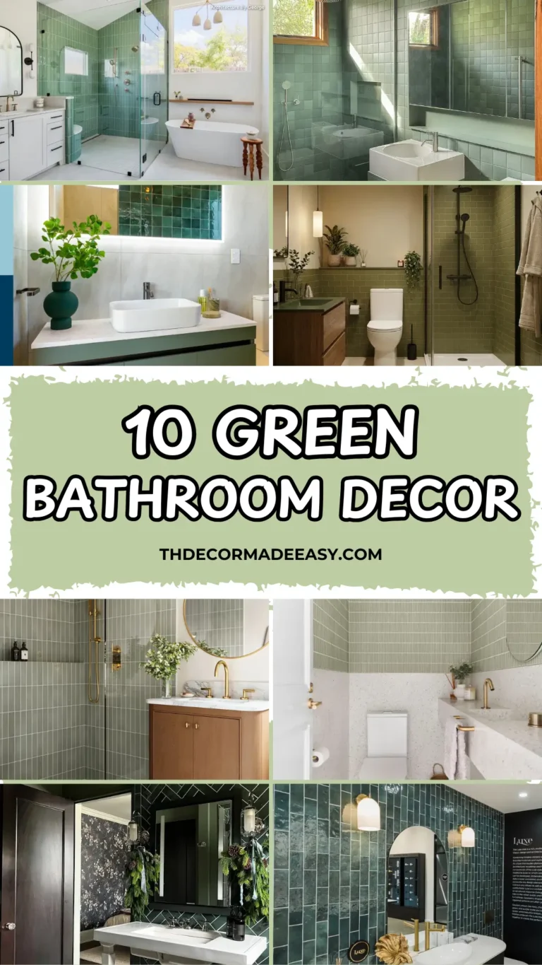 10 green bathroom decor ideas