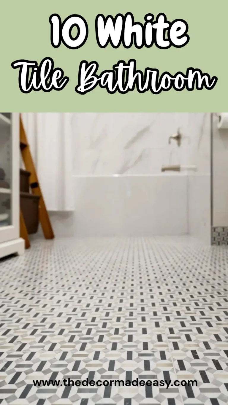 10 white tile bathroom