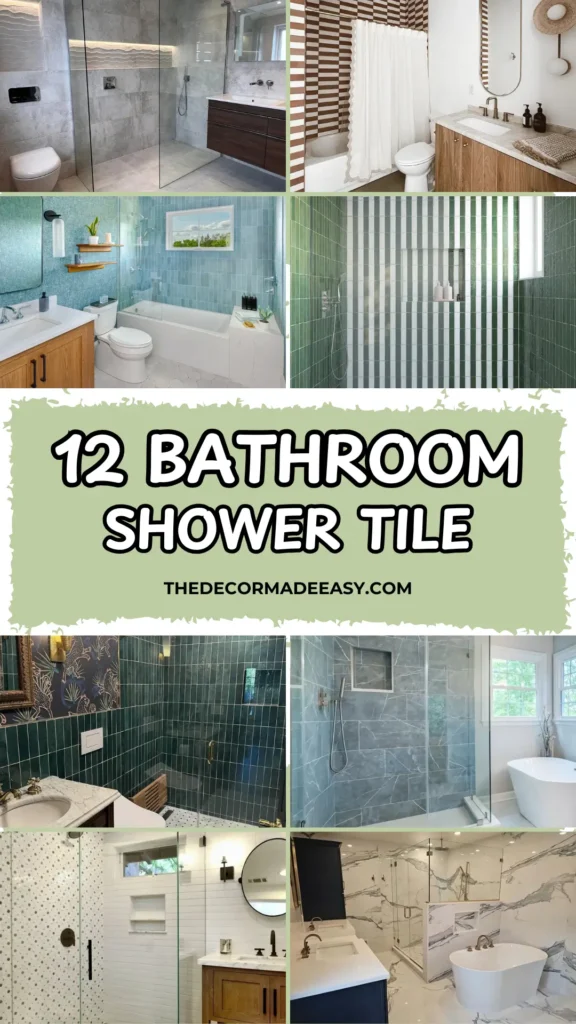 12 bathroom shower tile ideas