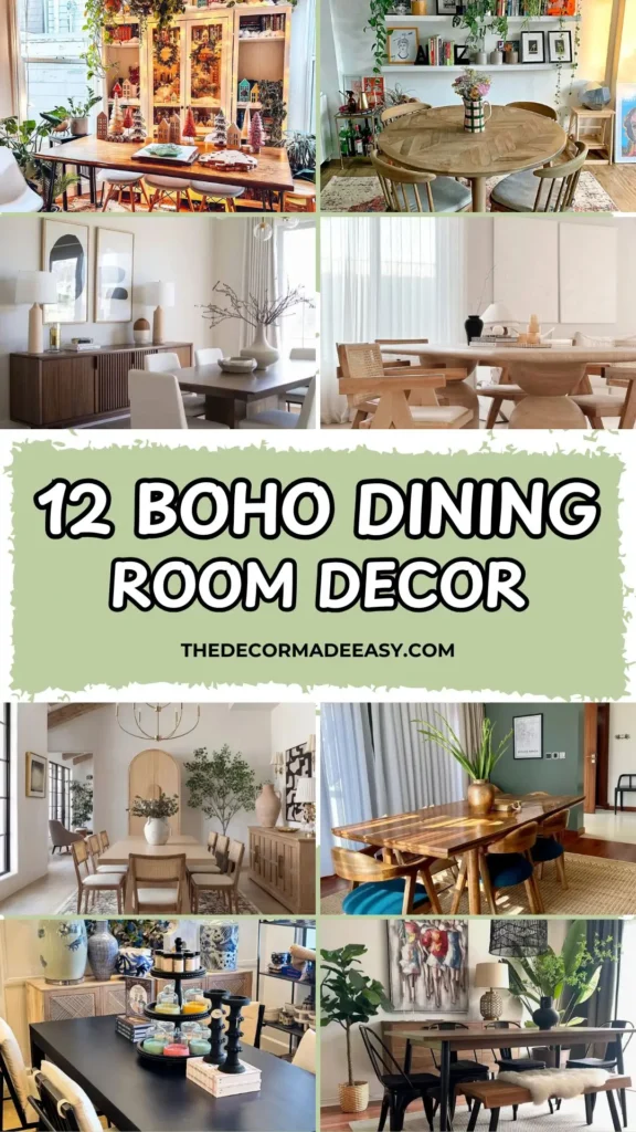 12 boho dining room decor ideas
