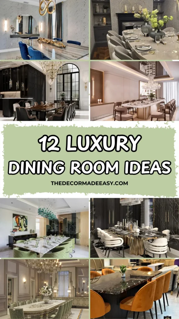 12 luxury dining room ideas