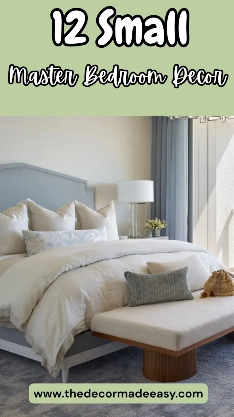 12 small master bedroom decor ideas