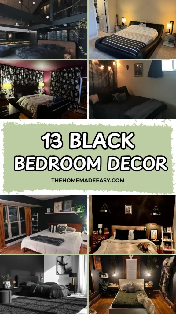 13 Black Bedroom Ideas
