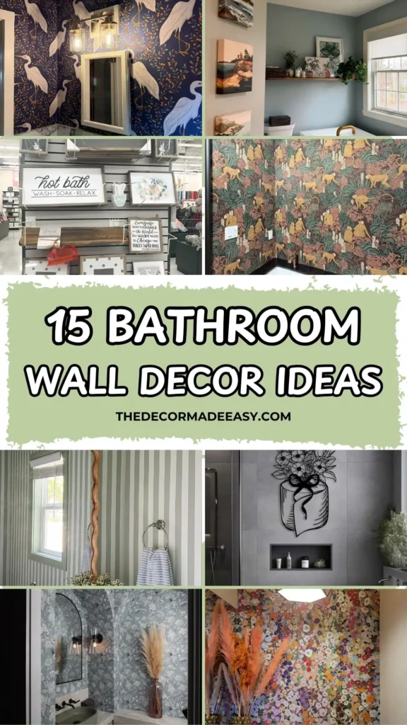 15 bathroom wall decor