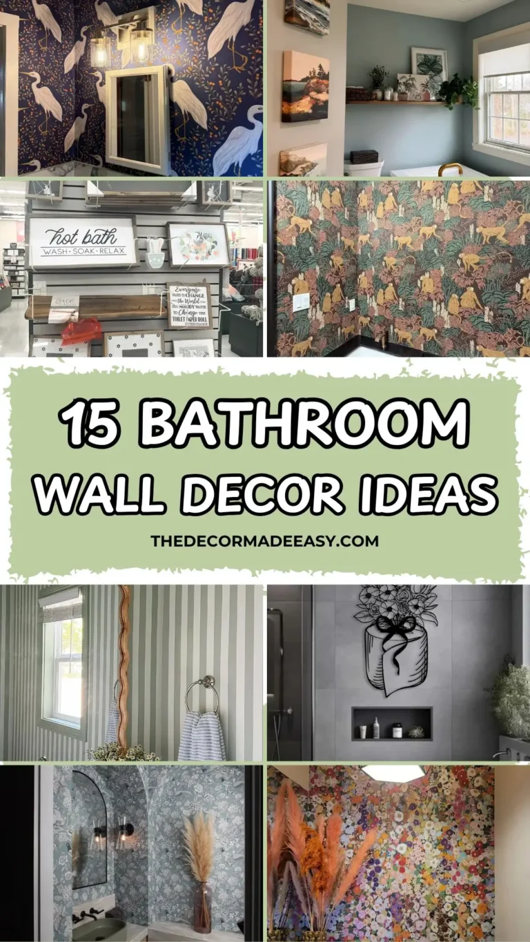 15 bathroom wall decor