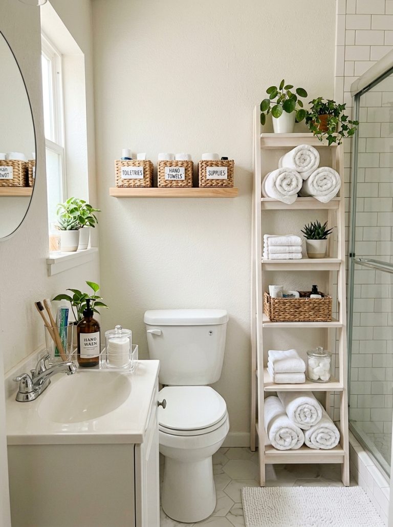 10 Small Bathroom Organization Ideas That Maximize Every Single Inch