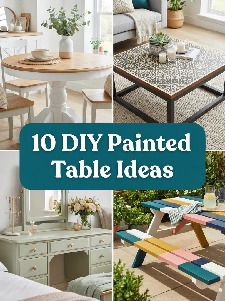 10 DIY Painted Table Ideas